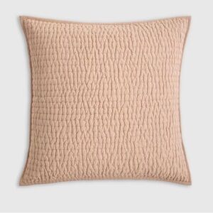 NWOT QUINCE Linen Cotton Stitch Sham Euro Desert Sunset 5748